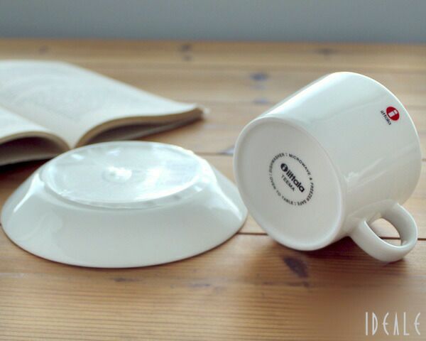 イッタラ（iittala） ティーマ/Teema ティー/コーヒー(兼用)カップ&ソーサー 220ml ペア ホワイト