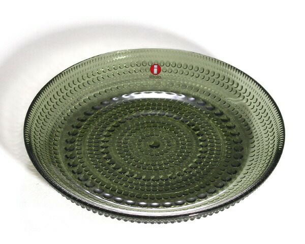 イッタラ（iittala） カステヘルミ/Kastehelmi プレート 17cm モスグリーン