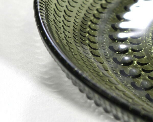 イッタラ（iittala） カステヘルミ/Kastehelmi プレート 17cm モスグリーン