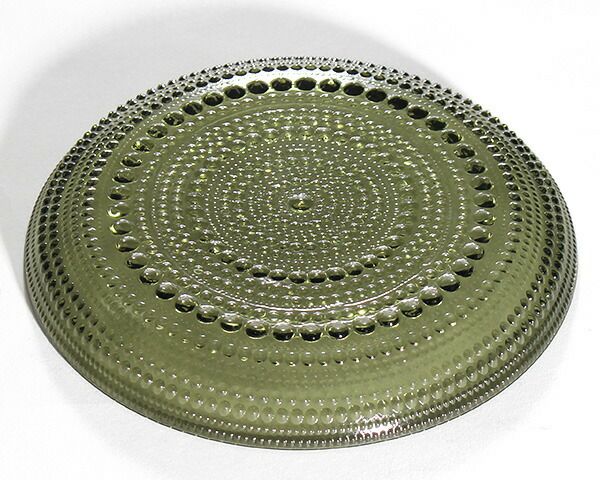 イッタラ（iittala） カステヘルミ/Kastehelmi プレート 17cm モスグリーン