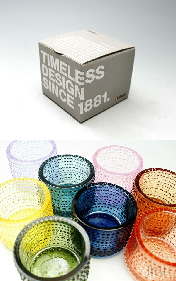 イッタラ（iittala） カステヘルミ/Kastehelmi キャンドルホルダー 64mm ターコイズ