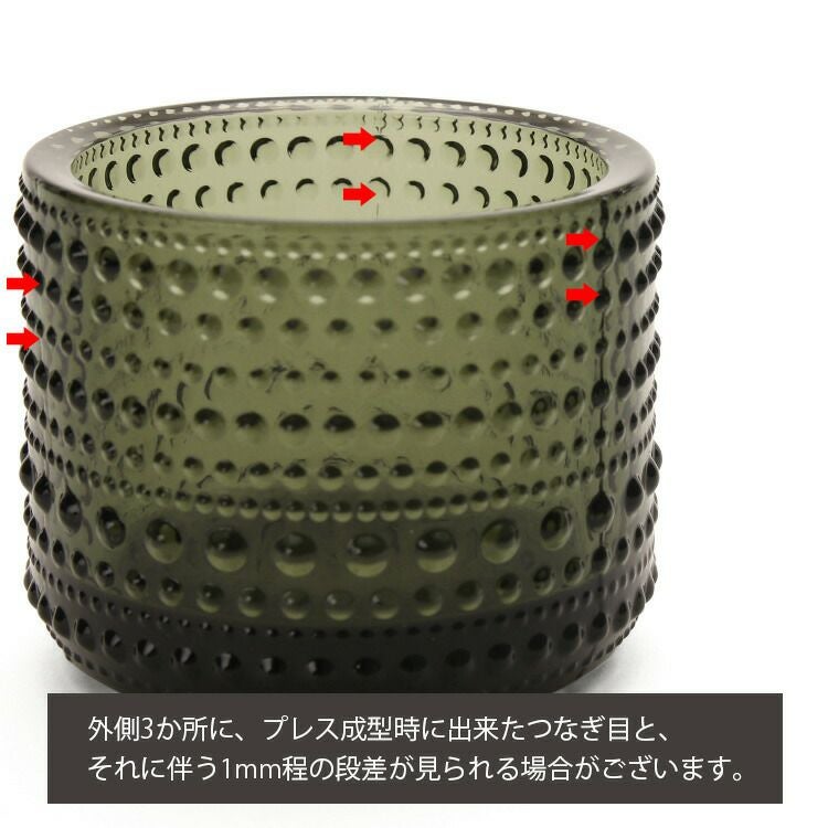 イッタラ（iittala） カステヘルミ/Kastehelmi キャンドルホルダー 64mm モスグリーン