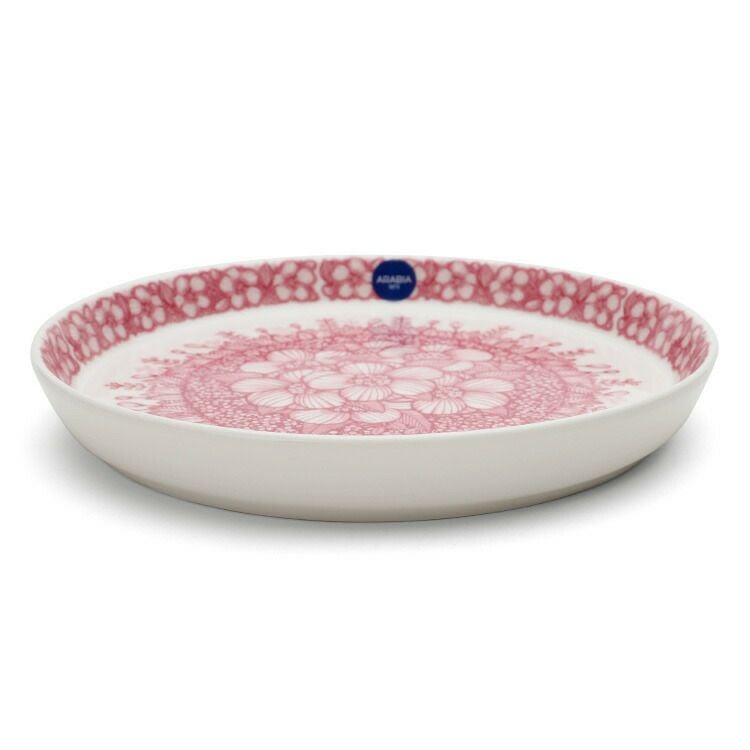 アラビア（ARABIA） フヴィラ/Huvila プレート 19cm ピンク/ホワイト