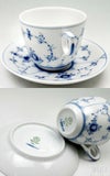ロイヤルコペンハーゲン（Royal Copenhagen） ブルーフルーテッド プレイン/Blue Fluted Plain コーヒーカップ&ソーサー