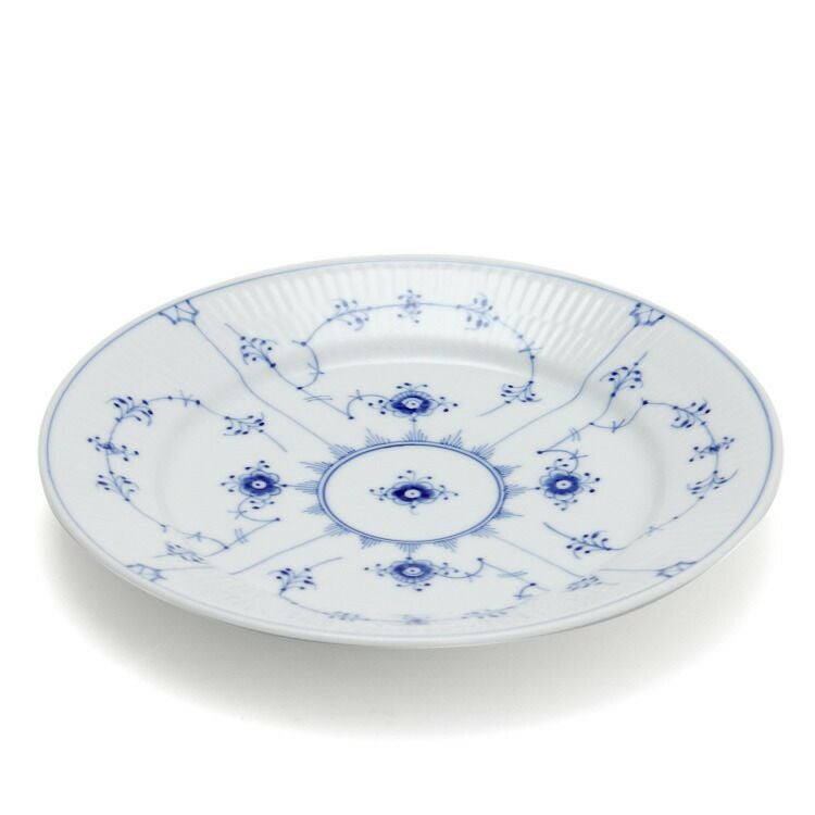 ロイヤルコペンハーゲン（Royal Copenhagen） ブルーフルーテッド プレイン/Blue Fluted Plain プレート 22cm フラット