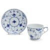 ロイヤルコペンハーゲン（Royal Copenhagen） ブルーフルーテッド ハーフレース/Blue Fluted Half Lace コーヒーカップ&ソーサー 170ml
