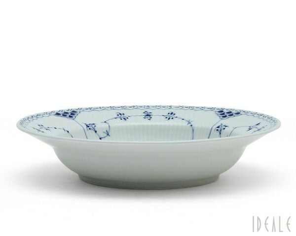 ロイヤルコペンハーゲン（Royal Copenhagen） ブルーフルーテッド ハーフレース/Blue Fluted Half Lace スープ プレート 20cm