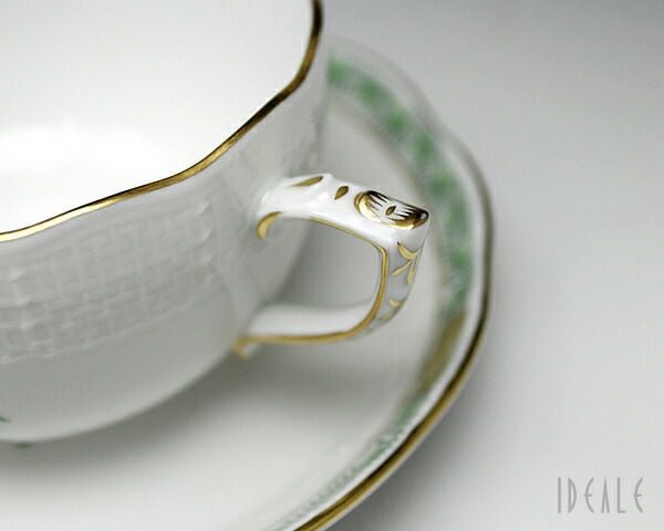 ヘレンド（Herend） アポニーグリーン/AV ティーカップ&ソーサー