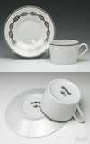 エルメス（HERMES） シェーヌダンクル プラチナ/Chaine d'ancre platinum ティーカップ&ソーサー ペア