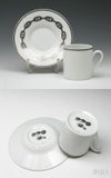 エルメス（HERMES） シェーヌダンクル プラチナ/Chaine d'ancre platinum コーヒーカップ&ソーサー ペア