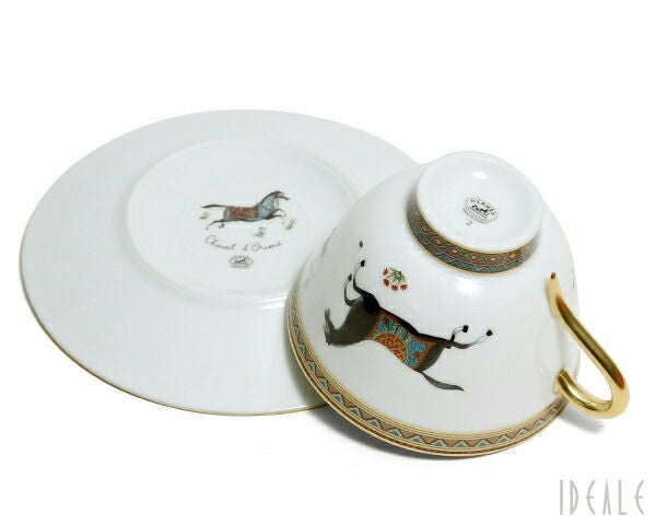 エルメス（HERMES） シュバルドリアン/Cheval d'Orient ティーカップ&ソーサー ペア No.2