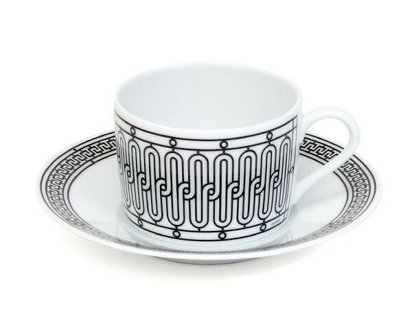 エルメス（HERMES） アッシュデコ/H Deco ティーカップ&ソーサー ペア