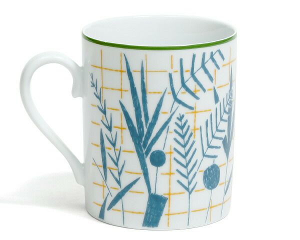 エルメス（HERMES） ウォークインザガーデン/A walk in the garden マグカップ 300ml ブルー