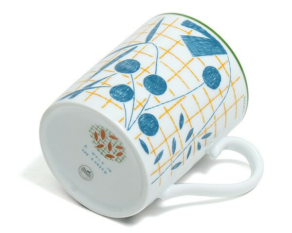 エルメス（HERMES） ウォークインザガーデン/A walk in the garden マグカップ 300ml ブルー