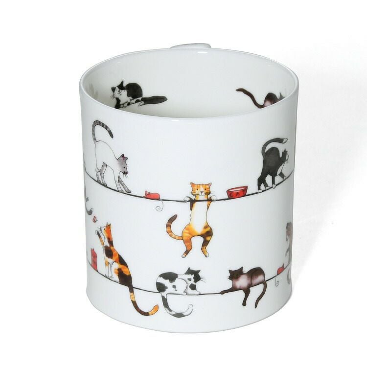 ダヌーン（Dunoon） ORKNEY マグカップ 電線で待ち合わせだニャン