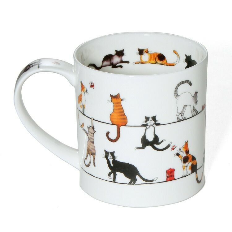 ダヌーン（Dunoon） ORKNEY マグカップ 電線で待ち合わせだニャン