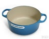 ル・クルーゼ（Le Creuset） 両手鍋 ココットロンド 24cm マルセイユブルー