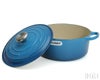 ル・クルーゼ（Le Creuset） 両手鍋 ココットロンド 24cm マルセイユブルー