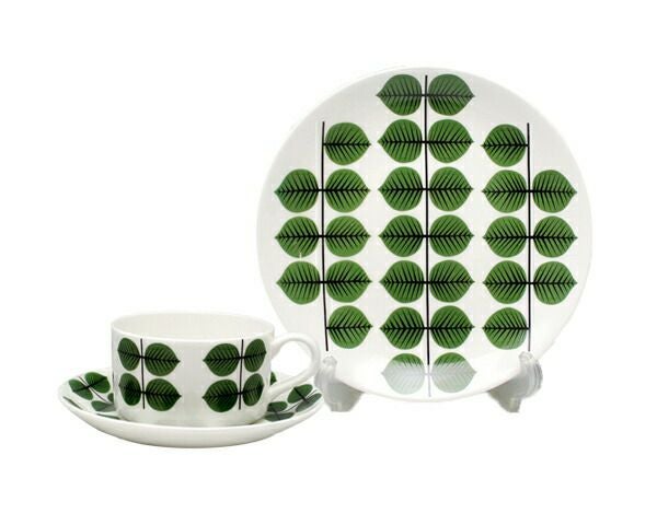 グスタフスベリ（Gustavsberg） ベルソ/Bersa コーヒーカップ＆ソーサー + プレート 22cm 復刻版