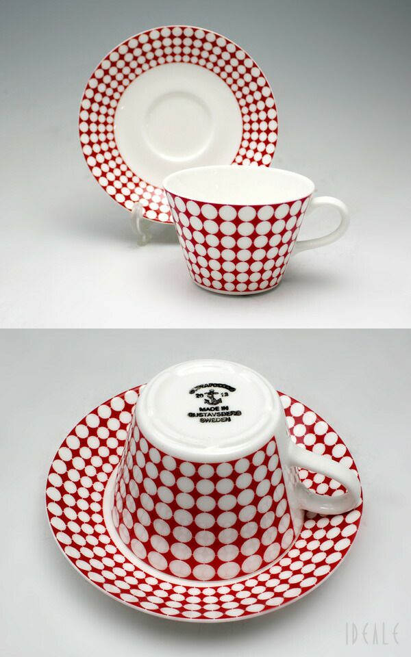 グスタフスベリ（Gustavsberg） エヴァ/Eva コーヒーカップ＆ソーサー 復刻版