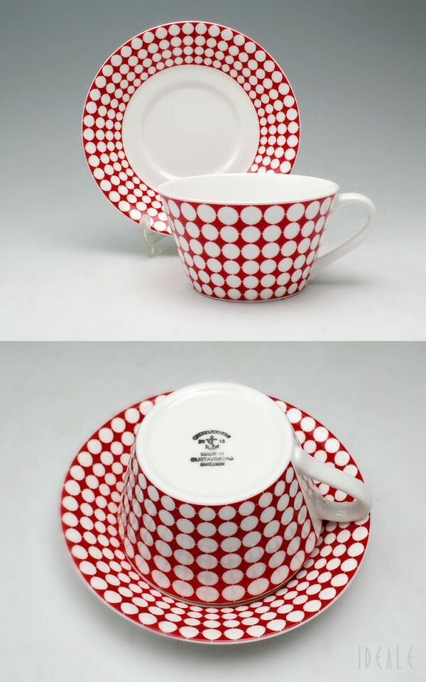 グスタフスベリ（Gustavsberg） エヴァ/Eva ティーカップ＆ソーサー 復刻版