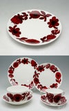 グスタフスベリ（Gustavsberg） レッドアスター/Red Aster プレート 18cm 復刻版