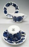 グスタフスベリ（Gustavsberg） ブルーアスター/Blue Aster ティーカップ＆ソーサー + プレート 18cm 復刻版