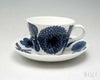 グスタフスベリ（Gustavsberg） ブルーアスター/Blue Aster コーヒーカップ＆ソーサー + プレート 18cm 復刻版