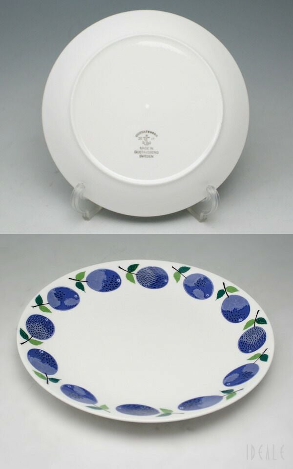 グスタフスベリ（Gustavsberg） プルーヌス/Prunus プレート 22cm 復刻版
