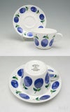 グスタフスベリ（Gustavsberg） プルーヌス/Prunus コーヒーカップ＆ソーサー 復刻版