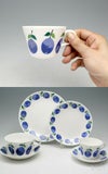 グスタフスベリ（Gustavsberg） プルーヌス/Prunus コーヒーカップ＆ソーサー 復刻版