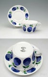 グスタフスベリ（Gustavsberg） プルーヌス/Prunus ティーカップ＆ソーサー + プレート 18cm 復刻版