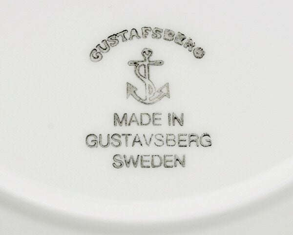 グスタフスベリ（Gustavsberg） サリックス/Salix プレート 18cm ブラック 復刻版