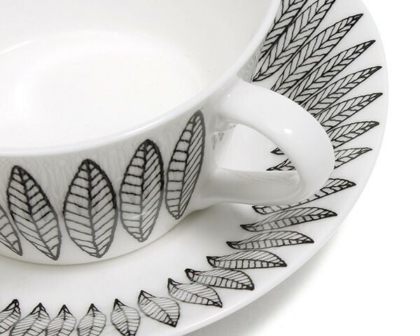 グスタフスベリ（Gustavsberg） サリックス/Salix ティーカップ＆ソーサー ブラック 復刻版