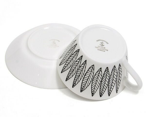 グスタフスベリ（Gustavsberg） サリックス/Salix ティーカップ＆ソーサー ブラック 復刻版