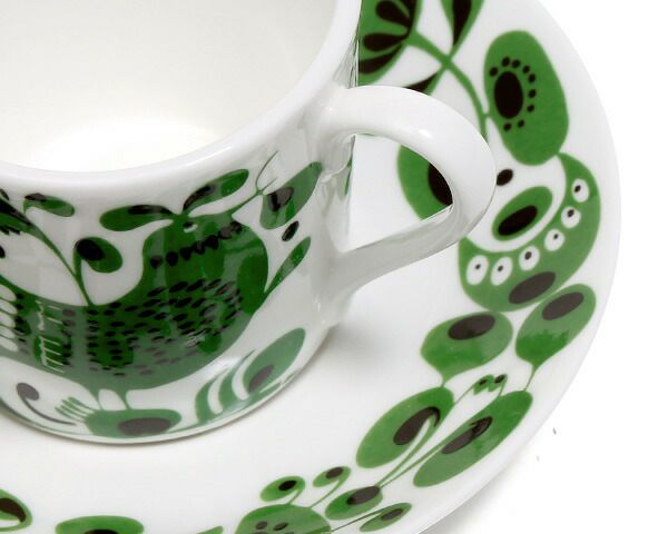 グスタフスベリ（Gustavsberg） チュールチュール/Turtur コーヒーカップ＆ソーサー + プレート 18cm 復刻版