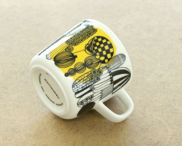 マリメッコ（marimekko） シイルトラプータルハ/SIIRTOLAPUUTARHA コーヒーカップ 200mｌ イエロー