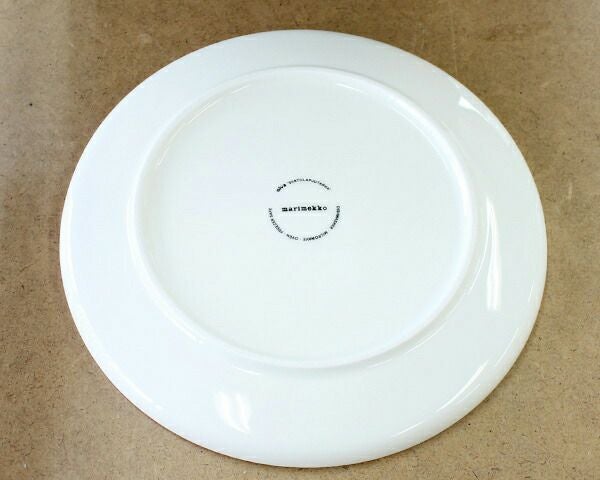 マリメッコ（marimekko） ラシィマット/RASYMATTO プレート 25cm ホワイト/ブラック