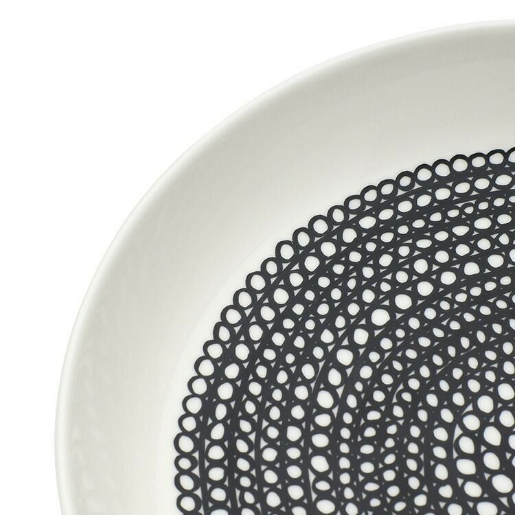 マリメッコ（marimekko） ラシィマット/RASYMATTO プレート 20.5cm ホワイト/ブラック