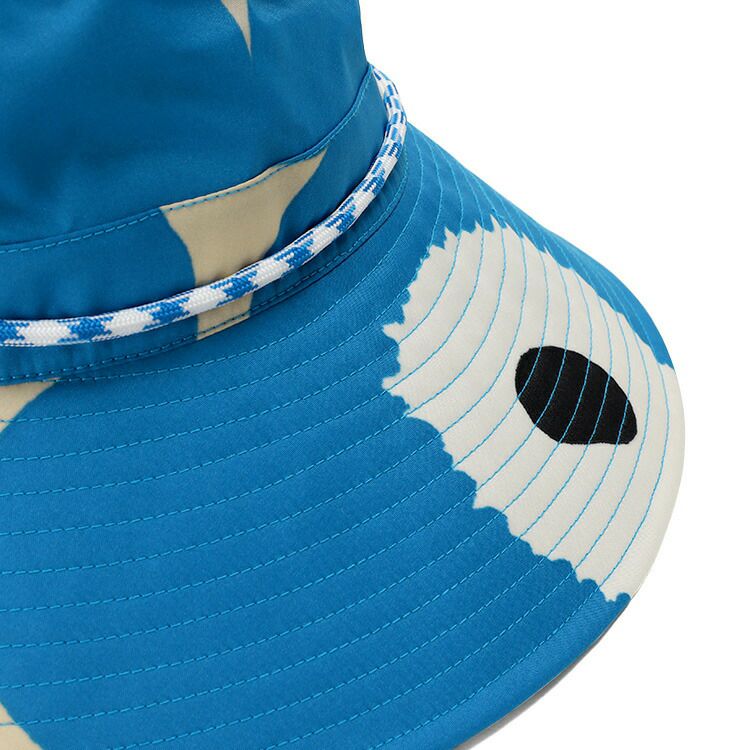 マリメッコ（marimekko） ウニッコ/UNIKKO 帽子（バケットハット） Mサイズ ブルー/ホワイト