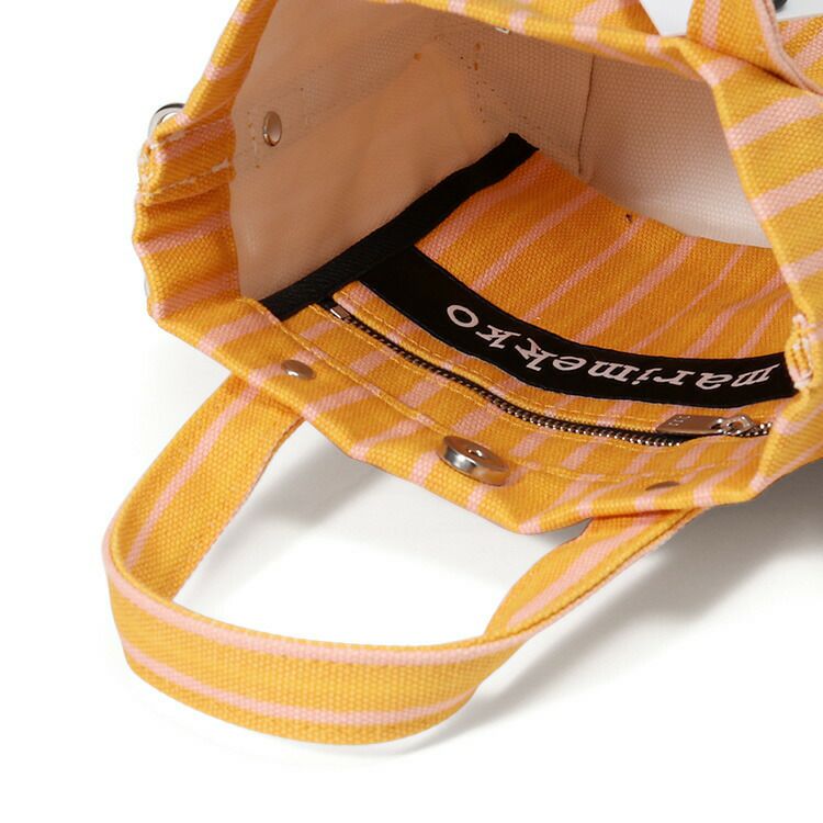 マリメッコ（marimekko） ピッコロ/PICCOLO ピックペルスカッシ ミニトートバッグ イエロー/ピンク