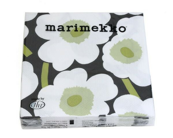 マリメッコ（marimekko） ウニッコ/UNIKKO ペーパーナプキン ブラック/ホワイト