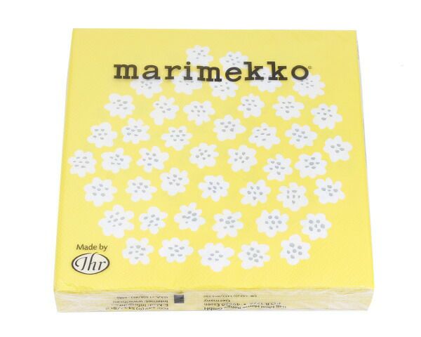 マリメッコ（marimekko） プケッティ/PUKETTI ペーパーナプキン イエロー