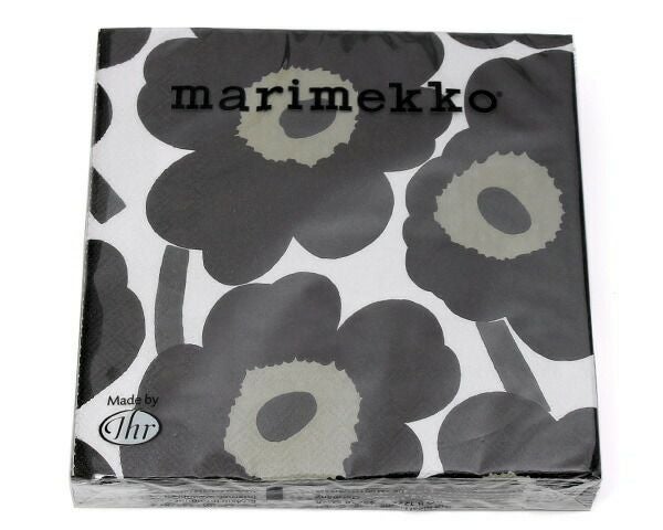 マリメッコ（marimekko） ウニッコ/UNIKKO ペーパーナプキン ホワイト/ブラック