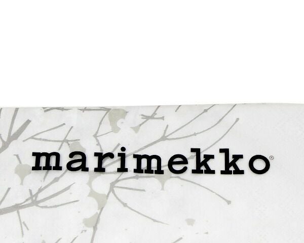 マリメッコ（marimekko） ルミマルヤ/LUMIMARJA ペーパーナプキン グレー(グレイ)