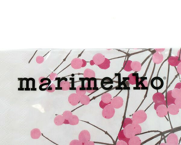 マリメッコ（marimekko） ルミマルヤ/LUMIMARJA ペーパーナプキン ピンク