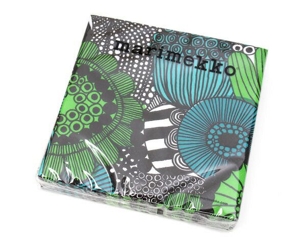 マリメッコ（marimekko） シイルトラプータルハ/SIIRTOLAPUUTARHA ペーパーナプキン グリーン