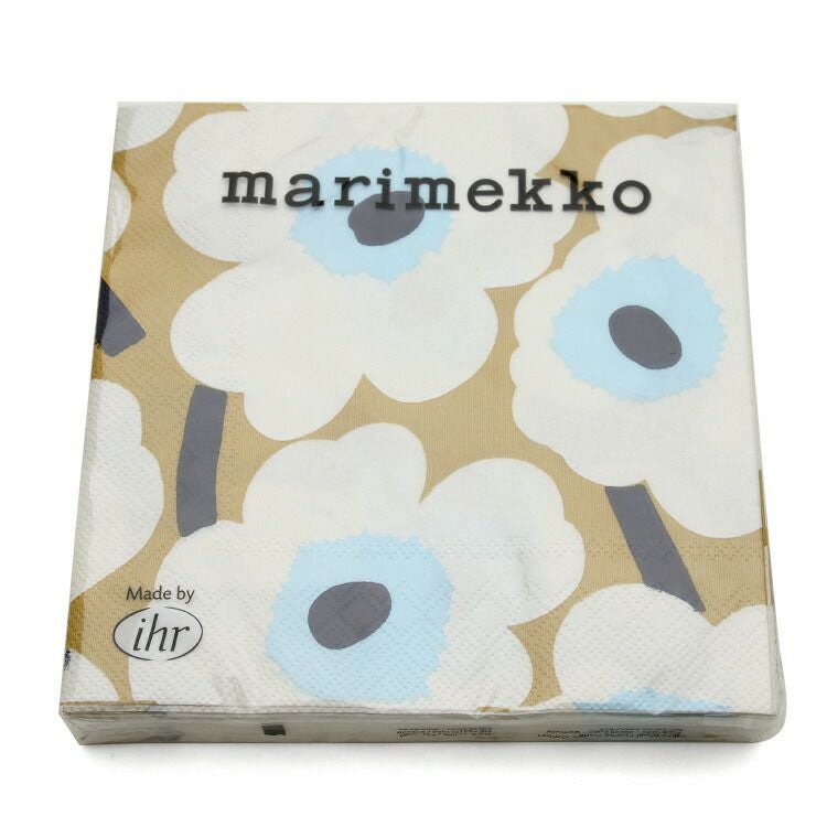 マリメッコ（marimekko） ウニッコ/UNIKKO ペーパーナプキン クリームゴールド
