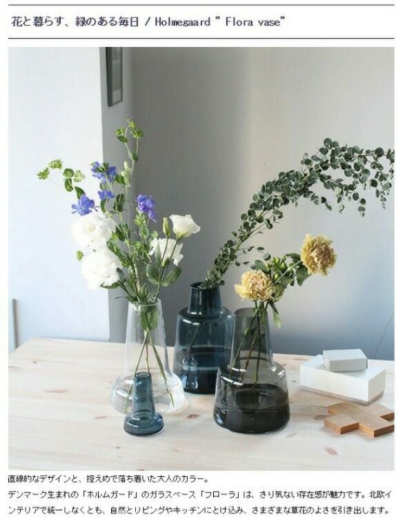 ホルムガード（Holmegaard） フローラ/Flora ベース 12cm ミディアム クリア
