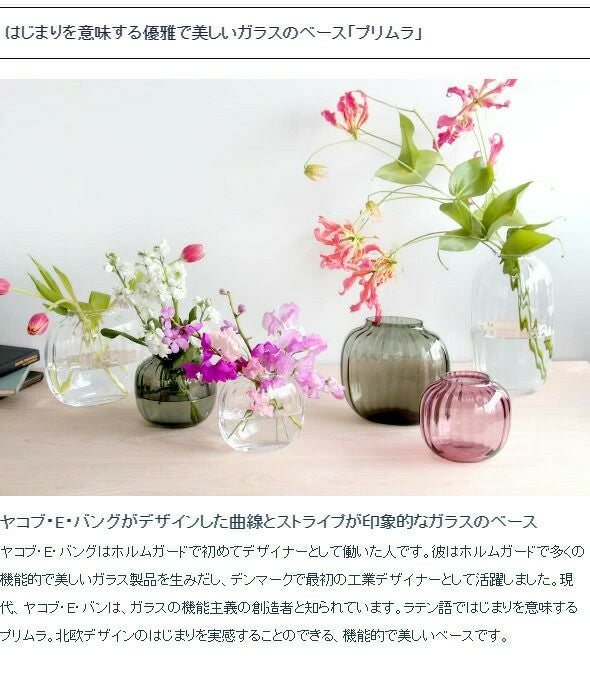 ホルムガード（Holmegaard） プリムラ/PRIMULA オーバルベース 17.5cm スモーク